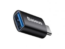 BASEUS INGENUITY adapter (USB aljzat - Type-C, USB/pendrive csatlakoztatás, OTG) FEKETE