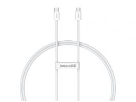 BASEUS SUPERIOR 2 adatkábel (Type-C - Type-C, 100W, PD gyorstöltő, 100cm, törésgátló) FEHÉR