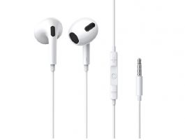 BASEUS ENCOK H17 fülhallgató SZTEREO (3.5mm jack, mikrofon, felvevő gomb, hangerőszabályzó) FEHÉR