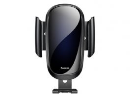 BASEUS FUTURE GRAVITY [Honor Magic7 Lite] autós tartó (szellőzőre, gravitációs, 360°, töltő kialakítás, 4-6) FEKETE