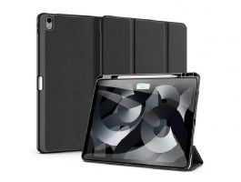 DUX DUCIS DOMO [Apple iPad Pro 12.9 (2018)] aktív FLIP, oldalra nyíló tok FEKETE
