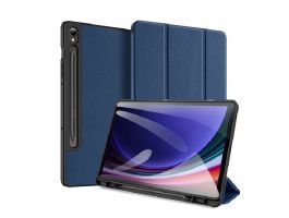 DUX DUCIS DOMO [Samsung Galaxy Tab S9 FE] aktív FLIP, oldalra nyíló tok SÖTÉTKÉK