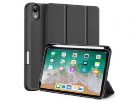 DUX DUCIS DOMO [Apple iPad mini 6 (2021)] aktív, oldalra nyíló tok FEKETE