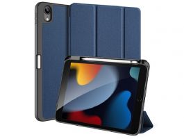 DUX DUCIS DOMO [Apple iPad 10.9 (2022)] aktív, oldalra nyíló tok SÖTÉTKÉK