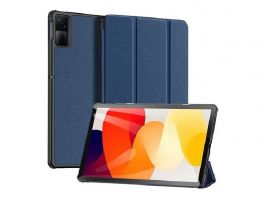 DUX DUCIS DOMO [Xiaomi Redmi Pad SE 11] aktív FLIP, oldalra nyíló tok SÖTÉTKÉK