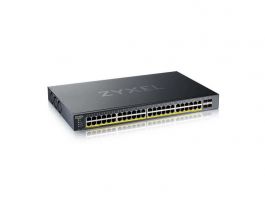 ZYXEL Switch 48x1000Mbps(48xPOE+) + 4x10G SFP+, Fémházas Menedzselhető, Rackes (XGS1935-52HP-EU0101F)