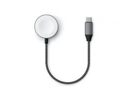 Satechi USB-C Magnetic Braided Charging Cable for Apple Watch 20cm mágneses töltőkábel (ST-TCAW7CM)