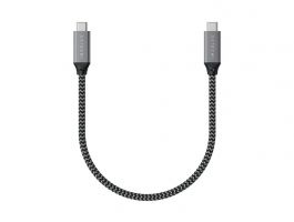 Satechi USB4 C-To-C Braided Cable 40 Gbps 25cm összekötő kábel (ST-U4C25M)