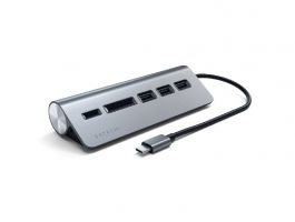 Satechi TCHCRM Aluminium Type-C USB Hub (3x USB 3.0,MicroSD) (ST-TCHCRM)