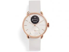 Withings Scanwatch 2 / 38mm okosóra zafír üveg rozsdamentes acél tok, fehér szíjjal (HWA10-MODEL 3-ALL-INT)
