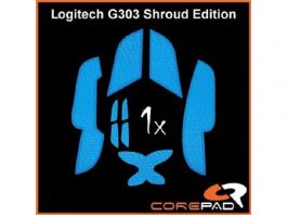 Corepad Logitech G303 Shroud Edition gaming Soft Grips, kék (CG71800)