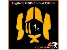 Corepad Logitech G303 Shroud Edition Soft Grips, narancssárga (CG71900)