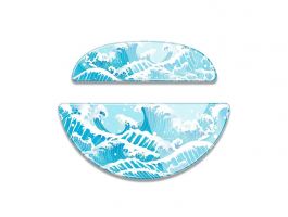 LAMZU Atlantis OG V2 Glass egértalp, kék (ATLANTIS OG V2 GLASS SKATE)