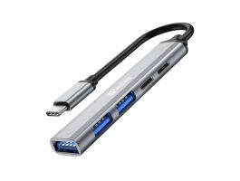 SANDBERG Hub és elosztó, USB-C to 3xUSB-A+2xUSB-C SAVER (336-50)
