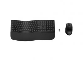 HP Comfort 685, vezeték nélküli programozható kettős billentyűzet és egér (8T6L7UT) fekete