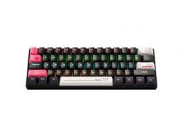 Onikuma G55 Mechanikus Gamer Billentyűzet, Angol kiosztás! (G55 WIRED RGB BLACK)