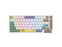 Onikuma G58 Mechanikus Gamer Billentyűzet TKL, fehér, Angol kiosztás! (G58 WIRED RGB WHITE)