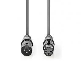 Nedis COTG15010GY200 XLR 3 tűs dugó | XLR 3 tűs aljzat, 20m (COTG15010GY200)