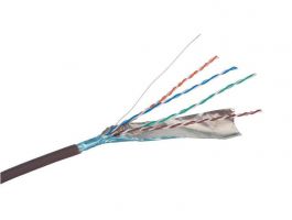 Legrand Linkeo fali kábel Cat5e (F/UTP) 4 érpár (AWG25) LSZH barna Eca, 305m - 632718