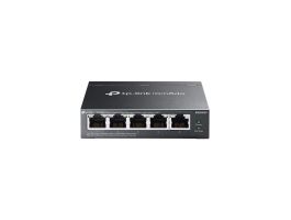 TP-LINK Switch 5x1000Mbps (1xPOE + 4xPOE+) Fémházas Easy Smart (Omada), ES205GP