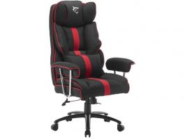 WHITE SHARK WS LE MANS fekete/piros gamer szék, puha nyak, fej és hát párnák, lélegző felület, 120 kg-ig (WS LE MANS)