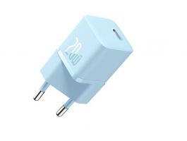 Baseus GaN5 Mini hálózati gyorstöltő 20W, USB Type-C, kék (CCGN050103)