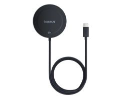 Baseus Simple Mini4 mágneses vezeték nélküli töltő 15W, Magnetic, fekete (P1027330012100)