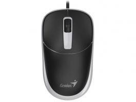 GENIUS Vezetékes egér optikai DX-123, USB, 1000dpi (DX_123_USB_BLACK_GREY) Fekete/Szürke