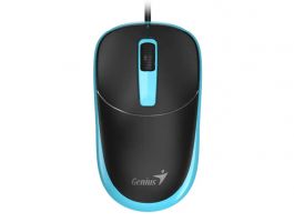 GENIUS DX-123 1000dpi optikai Vezetékes egér (DX_123_USB_BLACK_BLUE) Fekete/Kék