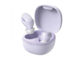 BASEUS BOWIE WM01 bluetooth fülhallgató SZTEREO (v5.3, TWS, mikrofon + töltőtok) LILA (NGTW370005)
