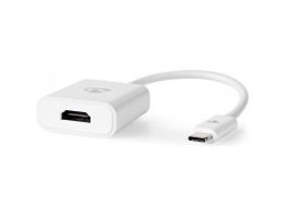 Nedis USB 3.2 Gen 1, USB-C - HDMI átalakító, 4K@30Hz, 20cm (CCGB64651WT02)