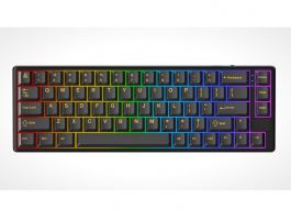 AVAX Vezetékes/ Vezeték Nélküli Billentyűzet GM01 PRO USB, Fekete, Mechanikus, Brown Switch, HUN (GM01B PRO)
