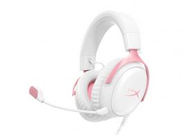 HP HYPERX Cloud III vezetékes gaming fejhallgató (9W1Q4AA) fehér/rózsaszín