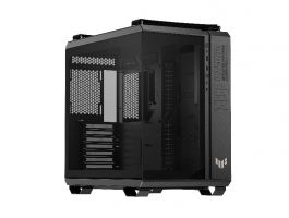Asus TUF Gaming GT502 PC ház, Tápegység nélkül, Fekete, Üvegfalú