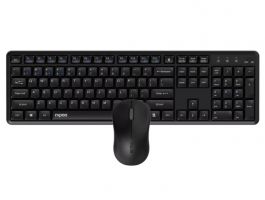 RAPOO 8150M vezeték nélküli multi-mode silent billentyűzet és egér szett (00229634) fekete