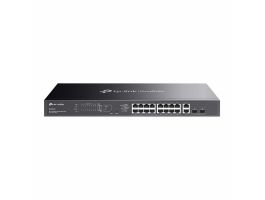 TP-LINK Switch 18x1000Mbps (16xPOE+) +2xGigabit SFP kombó Fémházas Easy Smart (Omada), ES220GMP