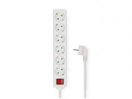 Nedis 6 aljzatos kapcsolós elosztó, 5 m, 3680 W, 16 A (ESOC650F2WT)