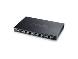 ZYXEL Switch 48x1000Mbps + 4x10G SFP+, Fémházas Menedzselhető, Rackes, (XGS1935-52-EU0101F)