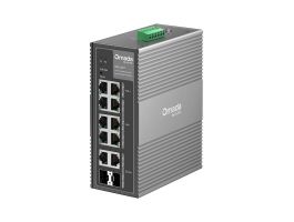 TP-LINK Switch Ipari 6x1000Mbps(POE+) + 2x1000Mbps(POE++) + 2xGigabit kombó SFP Fémházas, IES210GPP