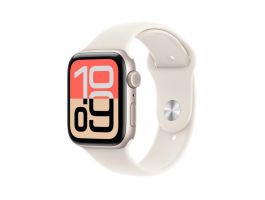 Apple Watch SE 3 (2025) GPS + Cellular 40mm (MEP74MP/A) Csillagfény alumínium tok, csillagfény sportszíj M/L