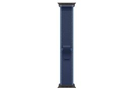 Apple 49mm Blue/Bright Blue Trail Loop - M/L - Black Titanium Finish (MG9R4ZM/A)