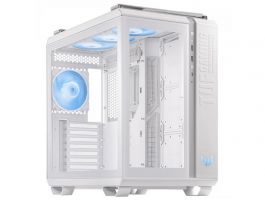 ASUS TUF Gaming GT502 Plus, Tápegység nélküli PC ház, Fehér, Üvegfalú (GT502 PLUS/WHT/TG)