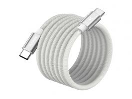 YENKEE YCU MAGNETIC 03 wh USB-C/C 60w adatkábel (37000589) fehér