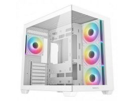 DeepCool CG530 4F WH Midi ATX Ház, Fehér Üvegfalú (CG530 4F WH)