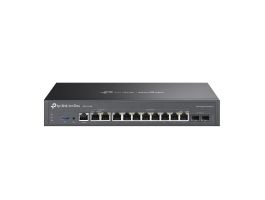 TP-LINK Vezetékes VPN Router 2xWAN/LAN(2500Mbps)+ 8xWAN/LAN(1000Mbps) + 2xSFP + 1xUSB + 1xkonzol port, ER7412-M2