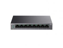 TP-LINK Switch 8x1000Mbps(8xPOE) Fémházas (LS108GP)
