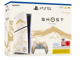 Sony Playstation 5 Slim konzol 1TB - Ghost of Yotei Gold Limited Edition Bundle