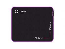 Lorgar Main 313 360x300 egérpad, fekete-lila (LRG-GMP313)