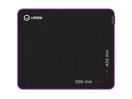 Lorgar Main 315 500x420 egérpad, fekete-lila (LRG-GMP315)