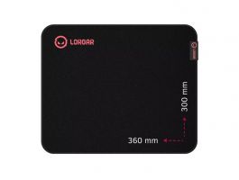 Lorgar Main 323 360x300 egérpad, fekete-piros (LRG-GMP323)
